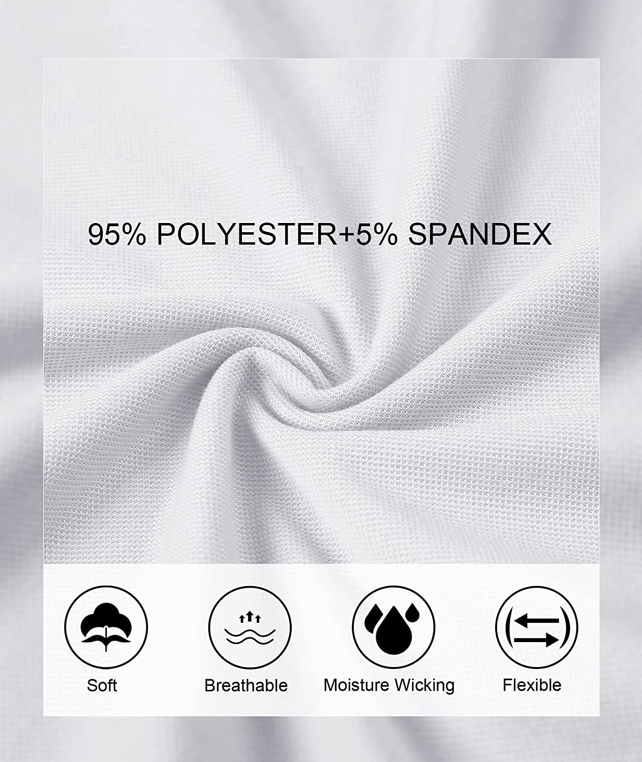 V VALANCH Golf Polo Shirts for Men Short Sleeve Moisture Wicking Summer Casual Collared Shirts Tennis Polo - Image 9